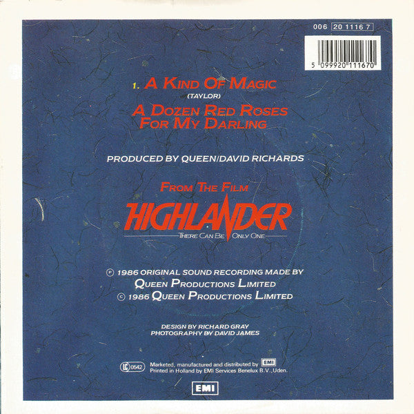 Queen : A Kind Of Magic (7", Single)
