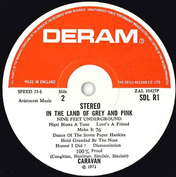 Caravan : In The Land Of Grey And Pink (LP, Album, RP, Red)