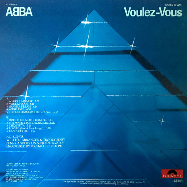ABBA : Voulez-Vous (LP, Album, Club)