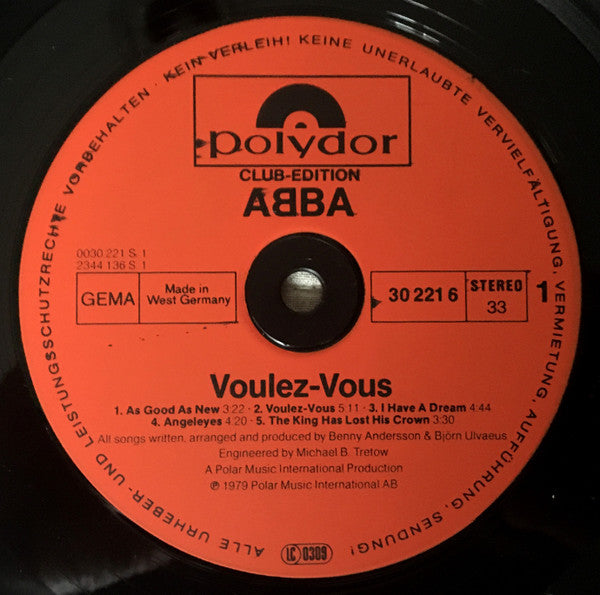 ABBA : Voulez-Vous (LP, Album, Club)