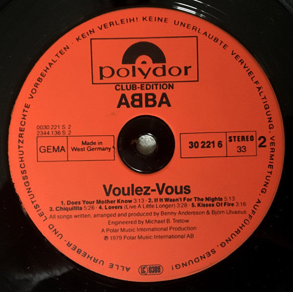 ABBA : Voulez-Vous (LP, Album, Club)