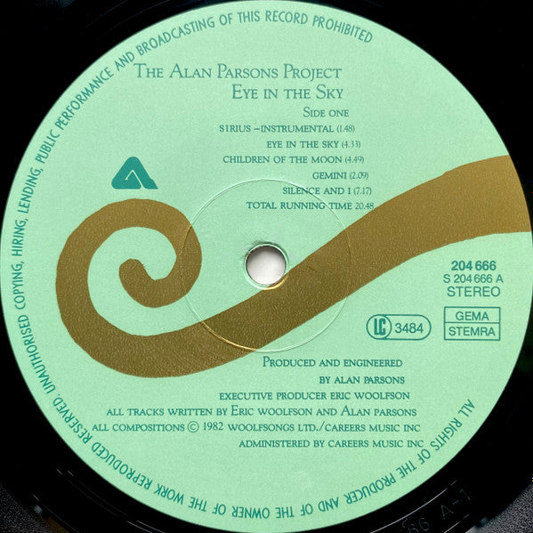The Alan Parsons Project : Eye In The Sky (LP, Album)