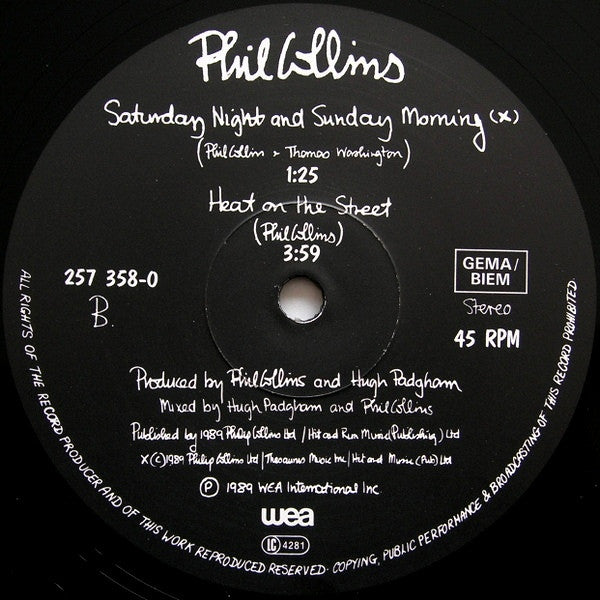 Phil Collins : Another Day In Paradise (12")