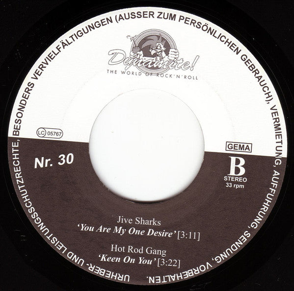 Dixie Gunworks / Jive Sharks / The Hot Rod Gang (2) : Dynamite! The World Of Rock 'n' Roll Nr. 30 (7", EP, Comp)