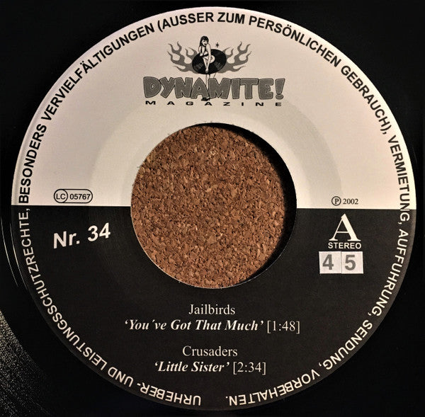 Jailbirds (3) / Crusaders* / Flanders* : Dynamite! The World Of Rock 'n' Roll Nr. 34 (7", EP, Comp)