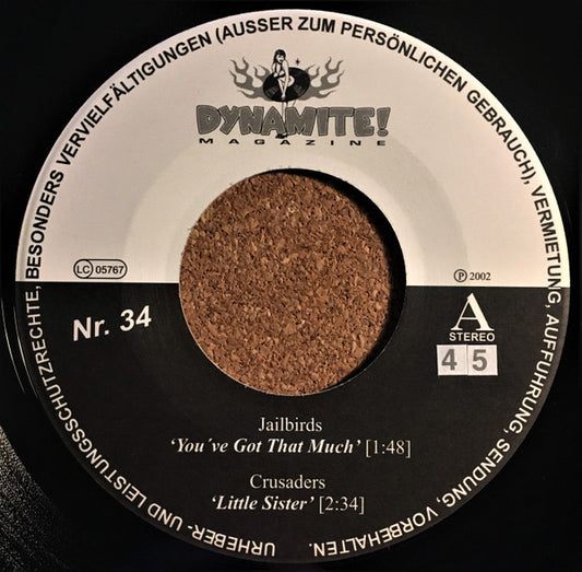 Jailbirds (3) / Crusaders* / Flanders* : Dynamite! The World Of Rock 'n' Roll Nr. 34 (7", EP, Comp)