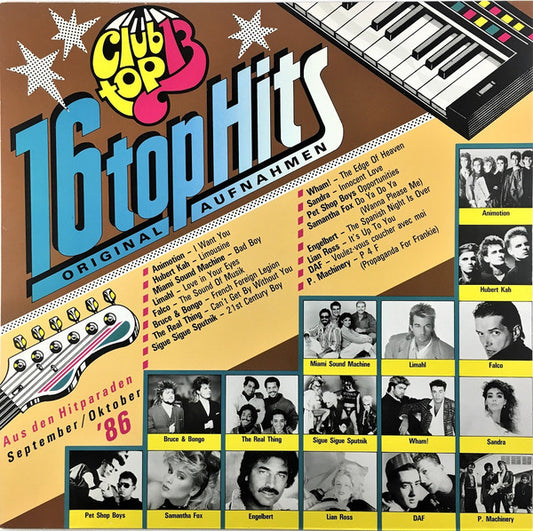 Various : 16 Top Hits - Aus Den Hitparaden September / Oktober '86 (LP, Comp)