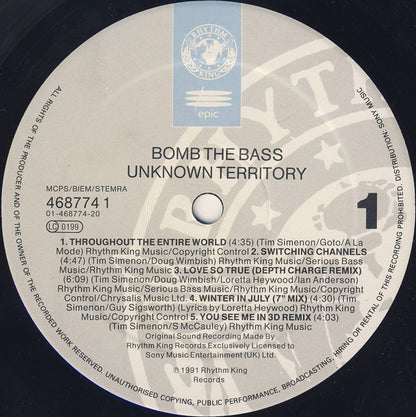 Bomb The Bass : Unknown Territory (LP, Album)