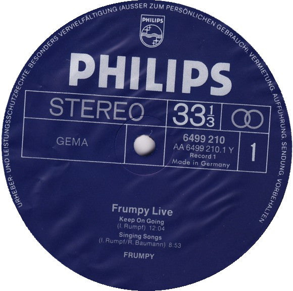 Frumpy : Live (2xLP, Album)