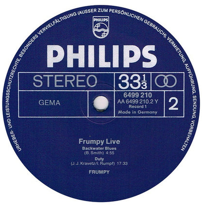 Frumpy : Live (2xLP, Album)