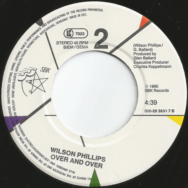 Wilson Phillips : Hold On (7", Single)