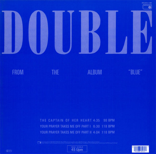 Double : Your Prayer Takes Me Off / The Captain Of Her Heart (12", Maxi)