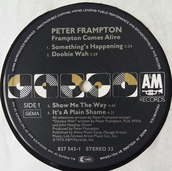Peter Frampton : Frampton Comes Alive! (2xLP, Album, RE)