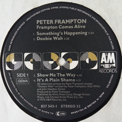 Peter Frampton : Frampton Comes Alive! (2xLP, Album, RE)