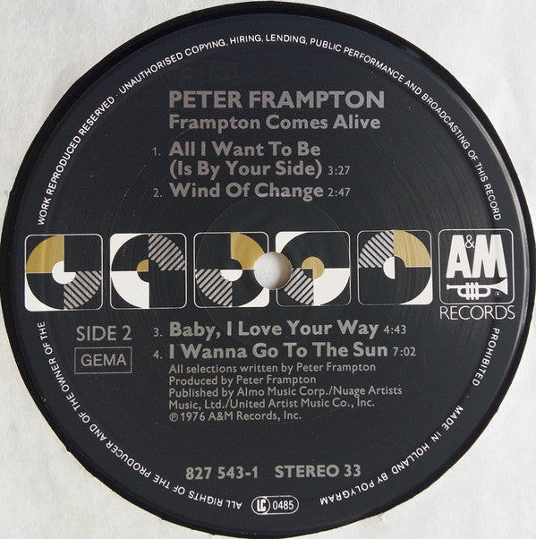 Peter Frampton : Frampton Comes Alive! (2xLP, Album, RE)