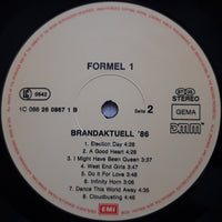 Various : Formel Eins - Brandaktuell '86 (LP, Comp, DMM)