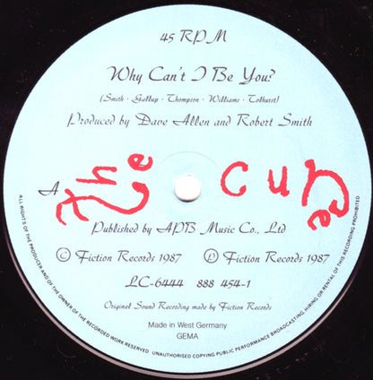 The Cure : Why Can't I Be You? (12" Remix) (12", Single)