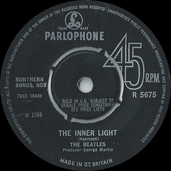 The Beatles : Lady Madonna (7", Single, Mono, 4 P)