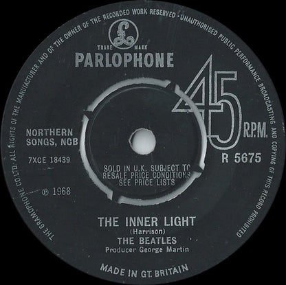 The Beatles : Lady Madonna (7", Single, Mono, 4 P)