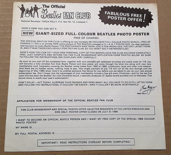 The Beatles : Lady Madonna (7", Single, Mono, 4 P)