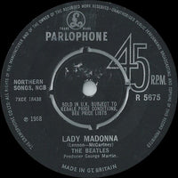 The Beatles : Lady Madonna (7", Single, Mono, 4 P)