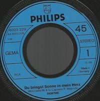 Dorthe Kollo : Du Bringst Sonne In Mein Herz (Love Sweet Love) (7", Single)