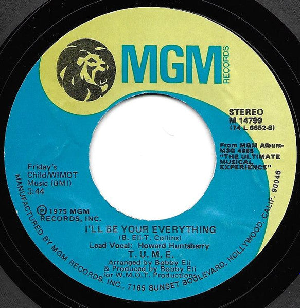 T.U.M.E. : Love Shortage (7", Styrene)