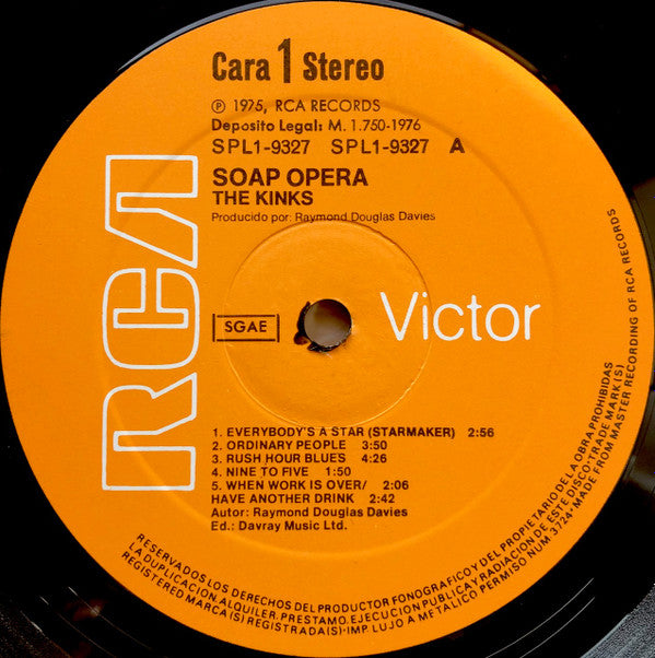 The Kinks : Soap Opera (LP, Album, Gat)