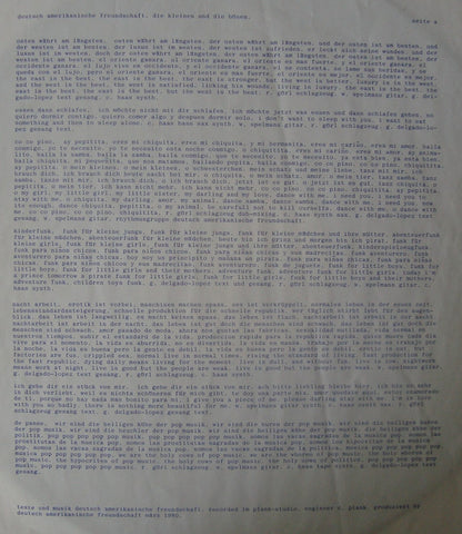 Deutsch Amerikanische Freundschaft : Die Kleinen Und Die Bösen (LP, Album)