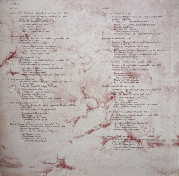 Jethro Tull : Living In The Past (2xLP, Comp, RE, Gat)