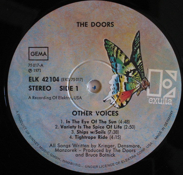 The Doors : Other Voices (LP, Album, Gat)