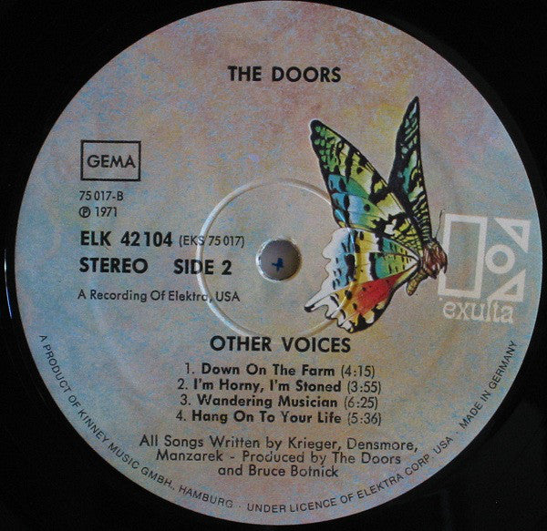 The Doors : Other Voices (LP, Album, Gat)