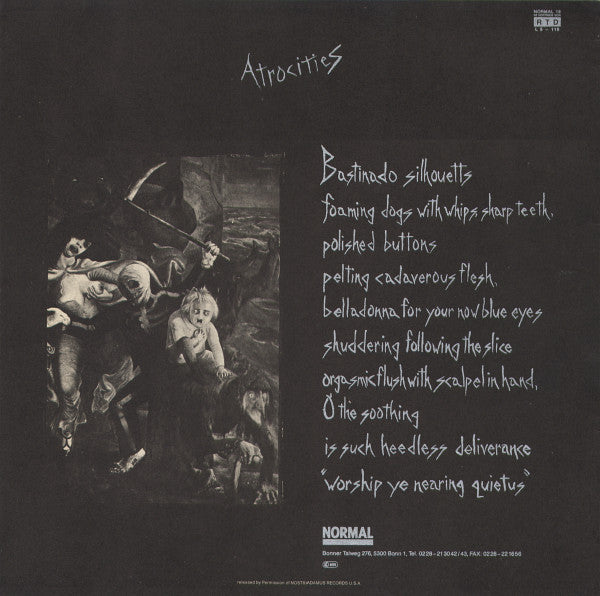 Christian Death : Atrocities (LP, Album)