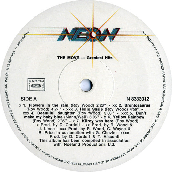 The Move : Greatest Hits (LP, Comp)
