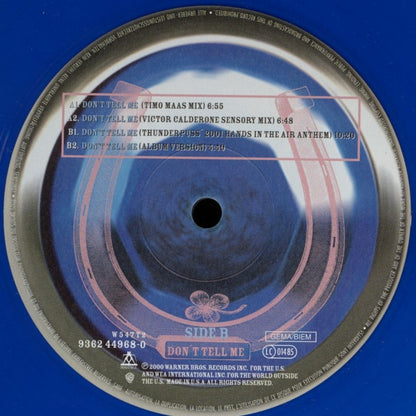 Madonna : Don't Tell Me (12", Blu)