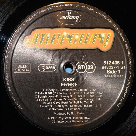 Kiss : Revenge (LP, Album)