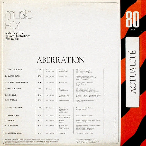 Eric Framond : Aberration (LP)