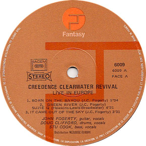 Creedence Clearwater Revival : Live In Europe (2xLP, Album, Gat)