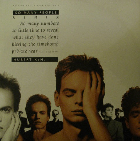 Hubert Kah : So Many People (Remix) (12", Maxi, Red)