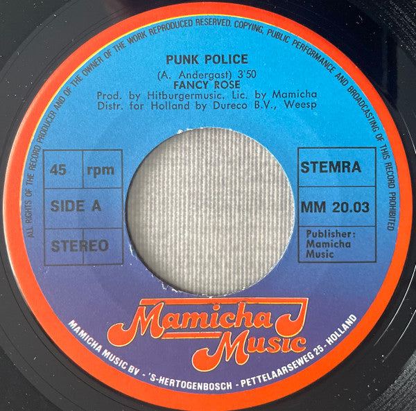 Fancy Rosy : Punk Police (7", Single)