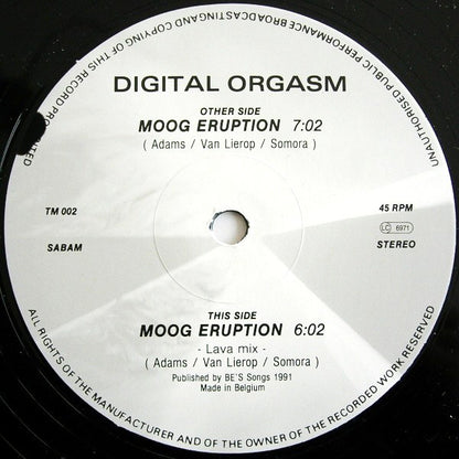 Digital Orgasm : Moog Eruption (12")