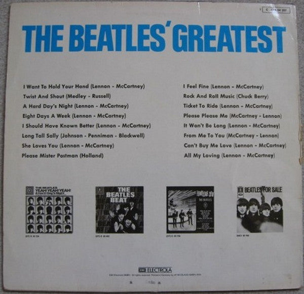 The Beatles : The Beatles' Greatest (LP, Comp, M/Print, RE)