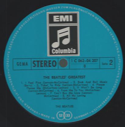 The Beatles : The Beatles' Greatest (LP, Comp, M/Print, RE)