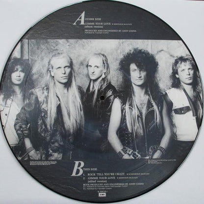 McAuley Schenker Group : Gimme Your Love (12", Pic)