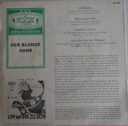 Hans Albers : Der Blonde Hans (7", EP, RE)
