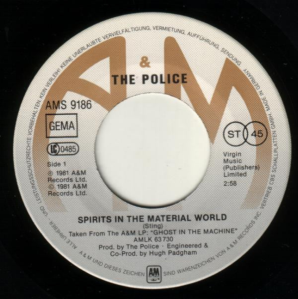 The Police : Spirits In The Material World (7", Single)