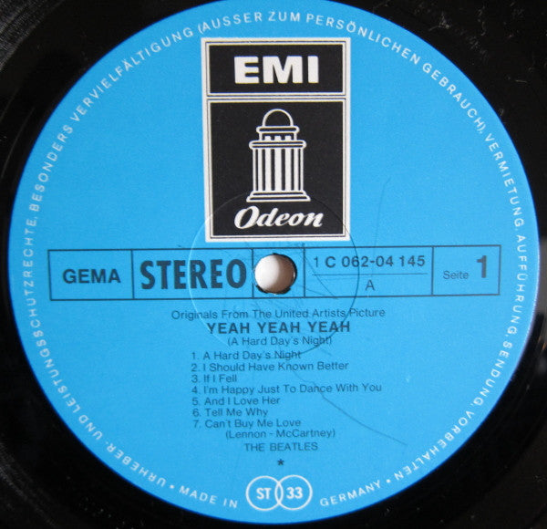 The Beatles : Yeah! Yeah! Yeah! (A Hard Day's Night) - Originals From The United Artists Picture (LP, Album, RE, Ast)
