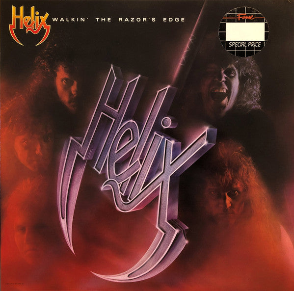 Helix (3) : Walkin' The Razor's Edge (LP, Album)