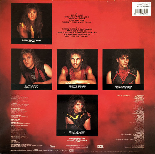 Helix (3) : Walkin' The Razor's Edge (LP, Album)