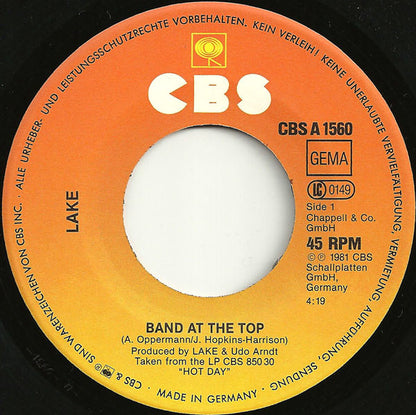 Lake (2) : Band At The Top (7", Single)